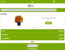 Tablet Screenshot of greenwoodflowers.com